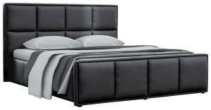 Тапицирано легло Милонга с ракла за съхранение за матрак с размери 120, 140, 160, 180, 200/ 200 см и избор на дамаска