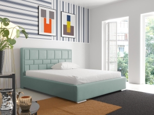 Тапицирано легло Невиа с ракла за съхранение за матрак с размери 120, 140, 160, 180, 200/ 200 см и избор на дамаска