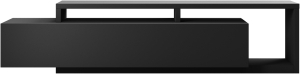 ТВ шкаф Бота с 2 чекмеджета и 2 ниши черен мат
